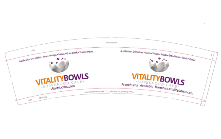 Custom Print 12 Oz Paper Bowls (1000/Case, 112MM) - Vitality Bowls