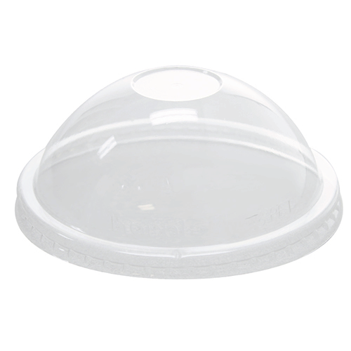 112mm Rim PET Food Container Dome Lid No Hole 1000ct for 12oz Froyo Cup Vitality