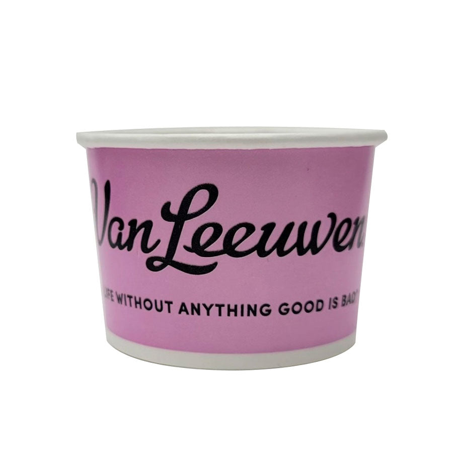 COMPOSTABLE Custom 4oz Paper Ice Cream Cup  1000 count - VanLeeuwen