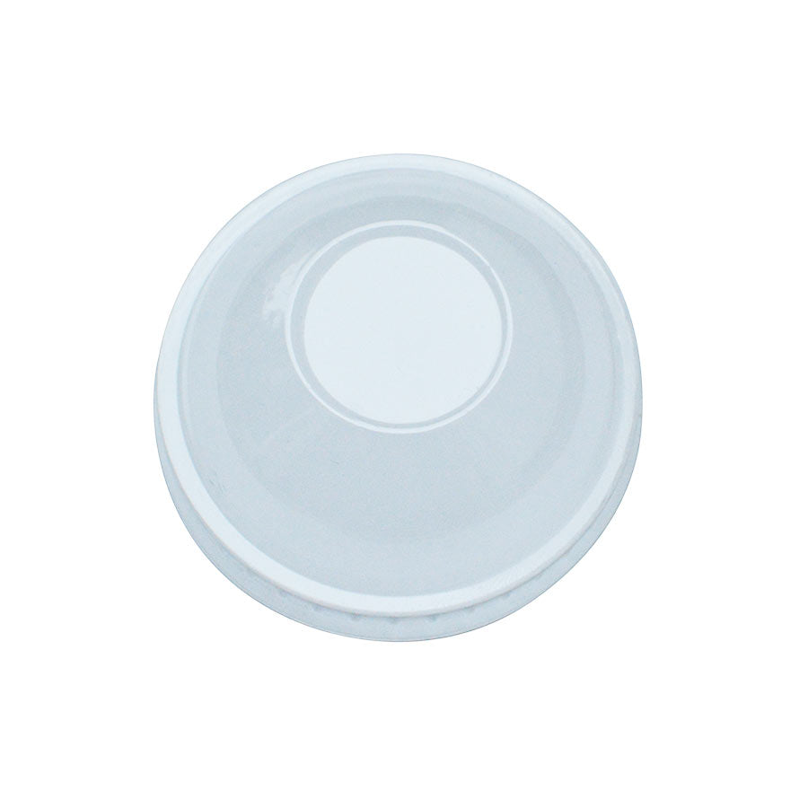 Frozen Solutions 75/76mm Rim PET Food Container Dome Lid No Hole 1000ct - VanLeeuwen