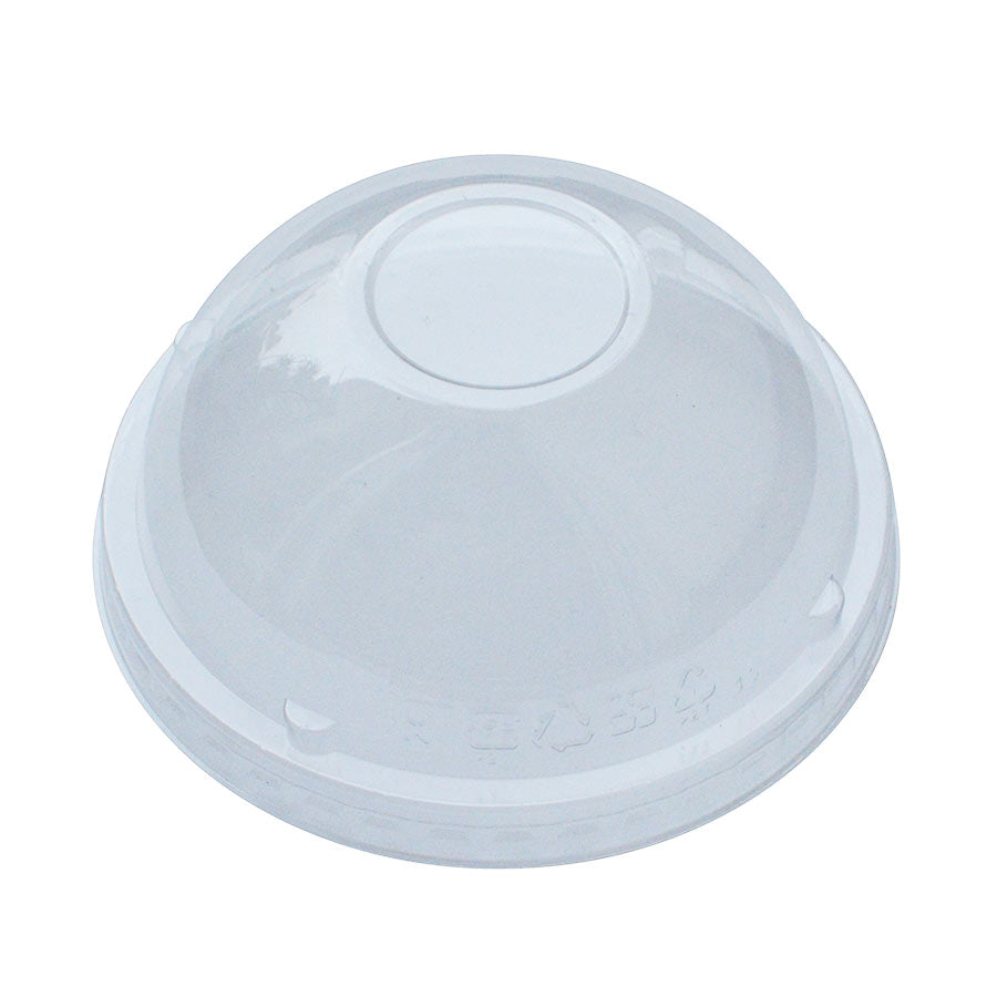 Frozen Solutions 95mm Rim PET Food Container Dome Lid No Hole 1000ct - VanLeeuwen