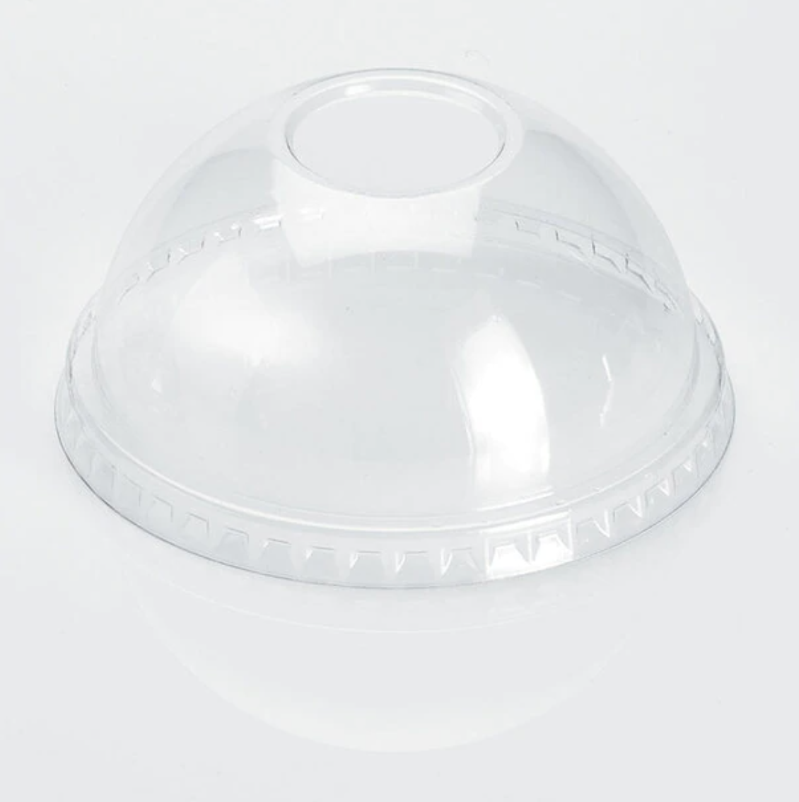 Rush Bowls 24oz Dome Lids with hole for PET Drink Cup- 1,000ct