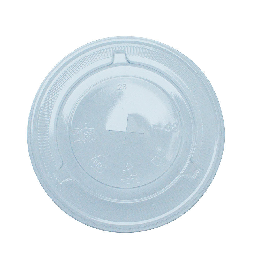 98MM Flat lid with straw hole for PET Drink cup 1000ct
