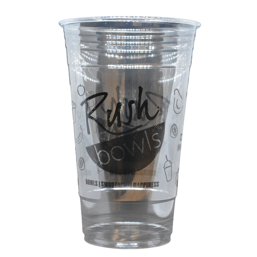 Rush Bowls 24oz PET cup - 600ct 98mm
