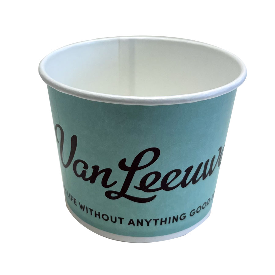 12oz Van Leeuwen Paper Food Cups 112mm Compostable